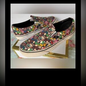 Vans x Super Mario Bros. Game Over Sneakers Unisex Slip On Unisex size 8.5